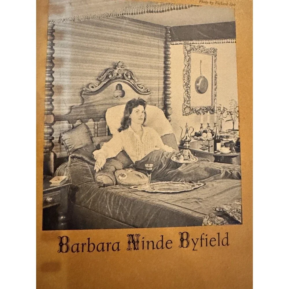 The Eating In Bed Cookbook by Barbara Ninde Byfield HC 1962 RARE